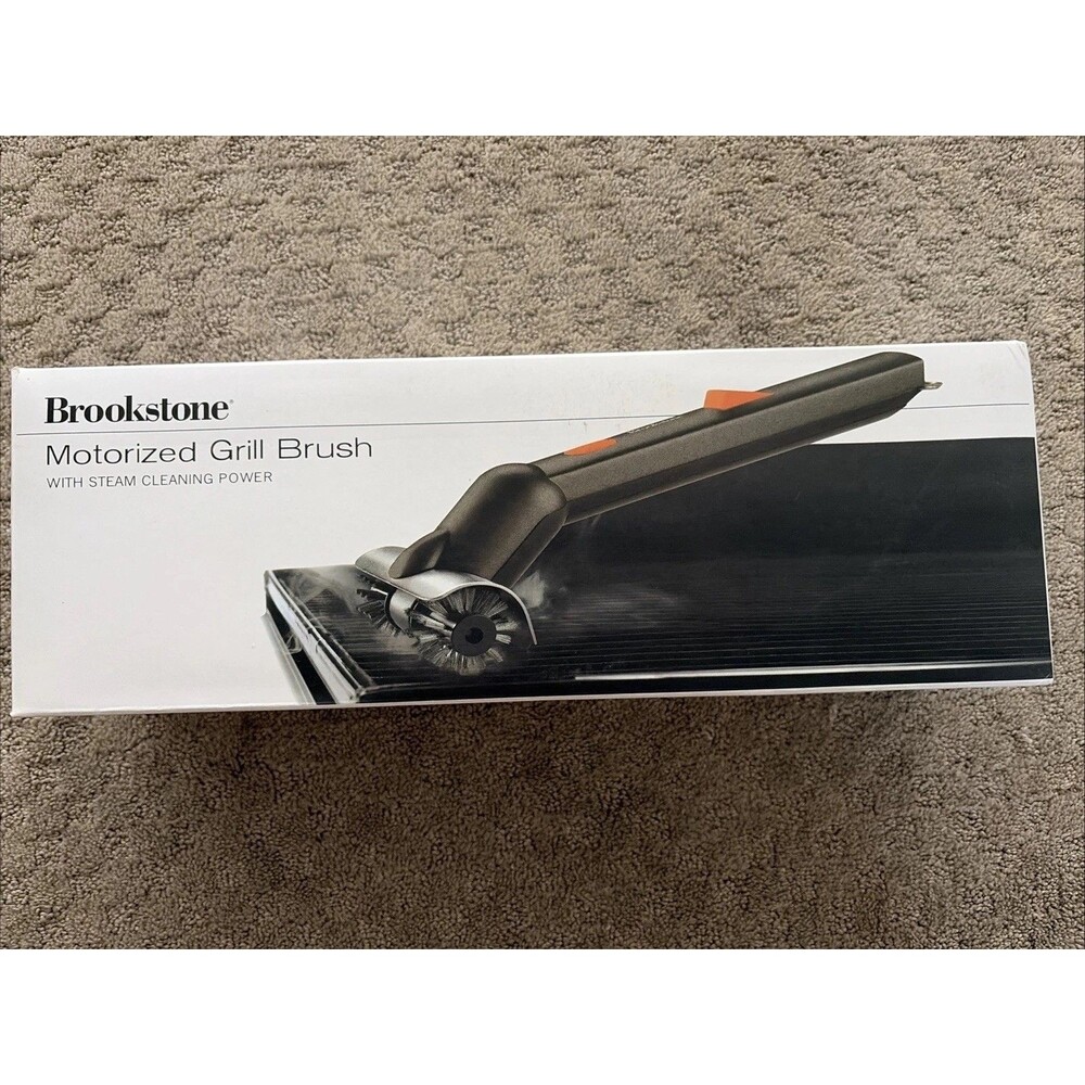 Brookstone Motorized Grill Brush with Steam Cleaning Power